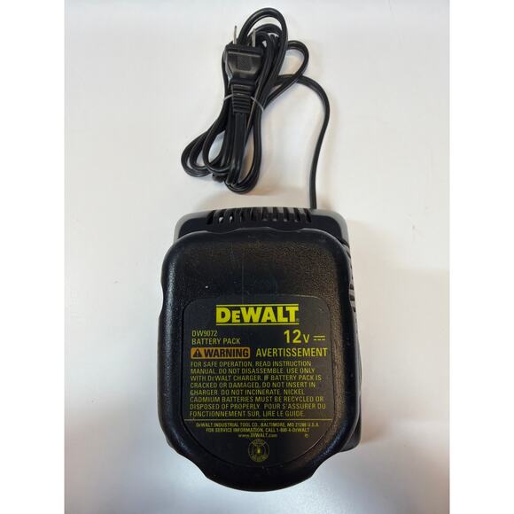 12V DeWalt 3/8 Drill Set with Charger & 2 Batteries. TESTED Works Great - Clean - Picture 7 of 7